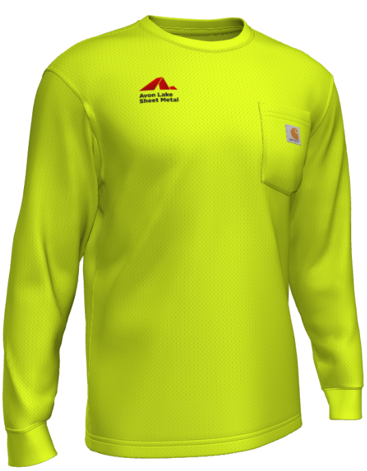 2023 - ALSM x Carhartt Force Long-Sleeve T Shirt - Hi Viz – ALSM Uniform  Shop